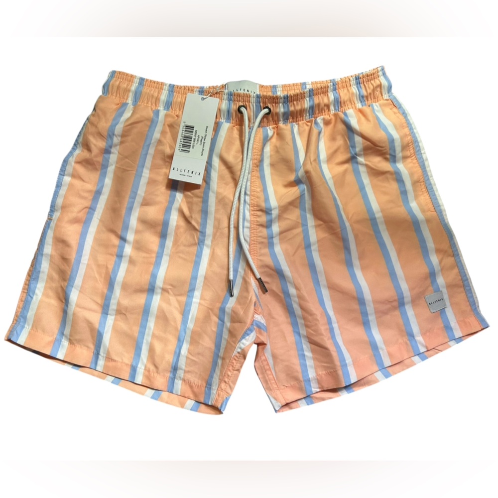 ALL FENIX men’s beach stripe swim shorts trunks style AF040 size Large NWT - Picture 5 of 5